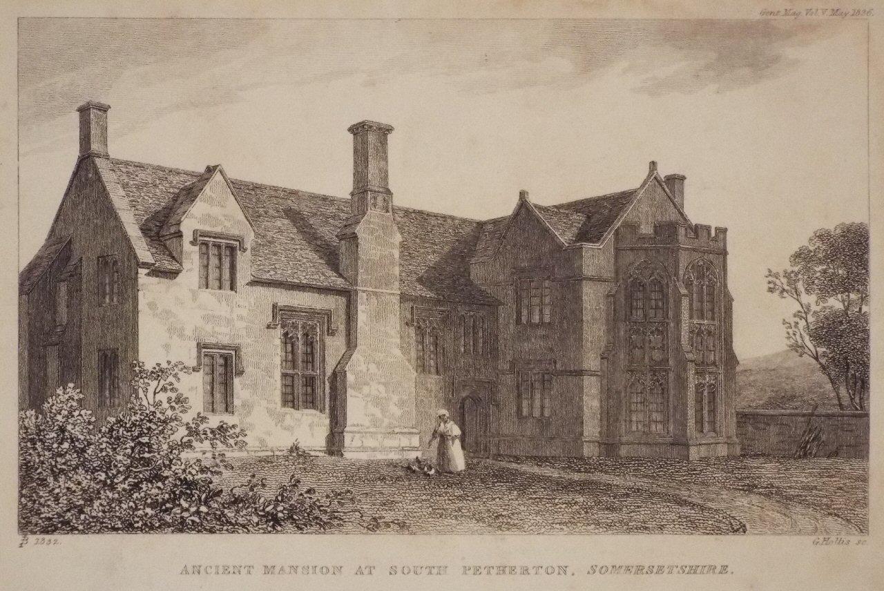 Print - Ancient Mansion at South Petherton, Somersetshire - Hollis